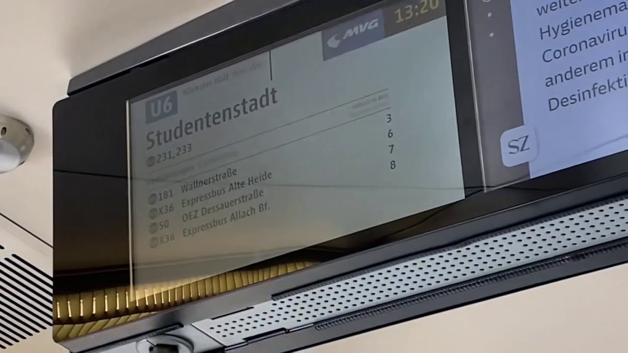 Ansage bis westpark U6 Münchner U-bahn