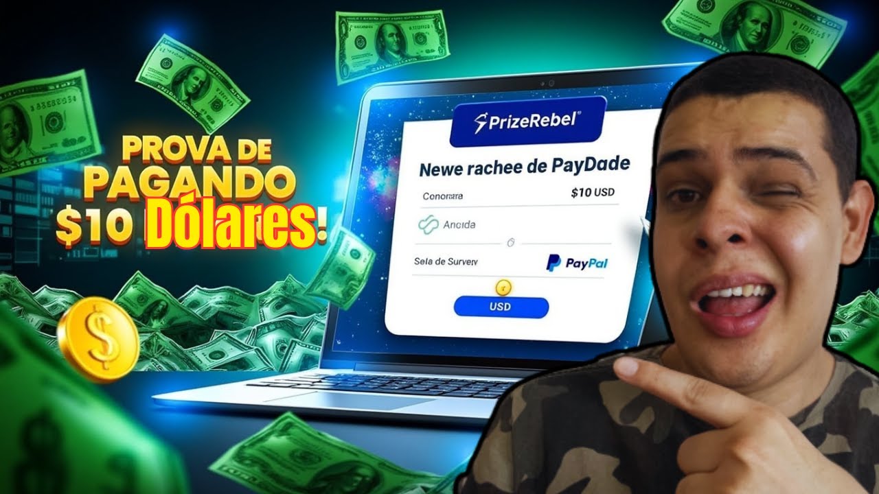 Prize Rebel: Minha Prova de Pagamento de $10 D&oacute;lares (Site Real de Pesquisas!)
