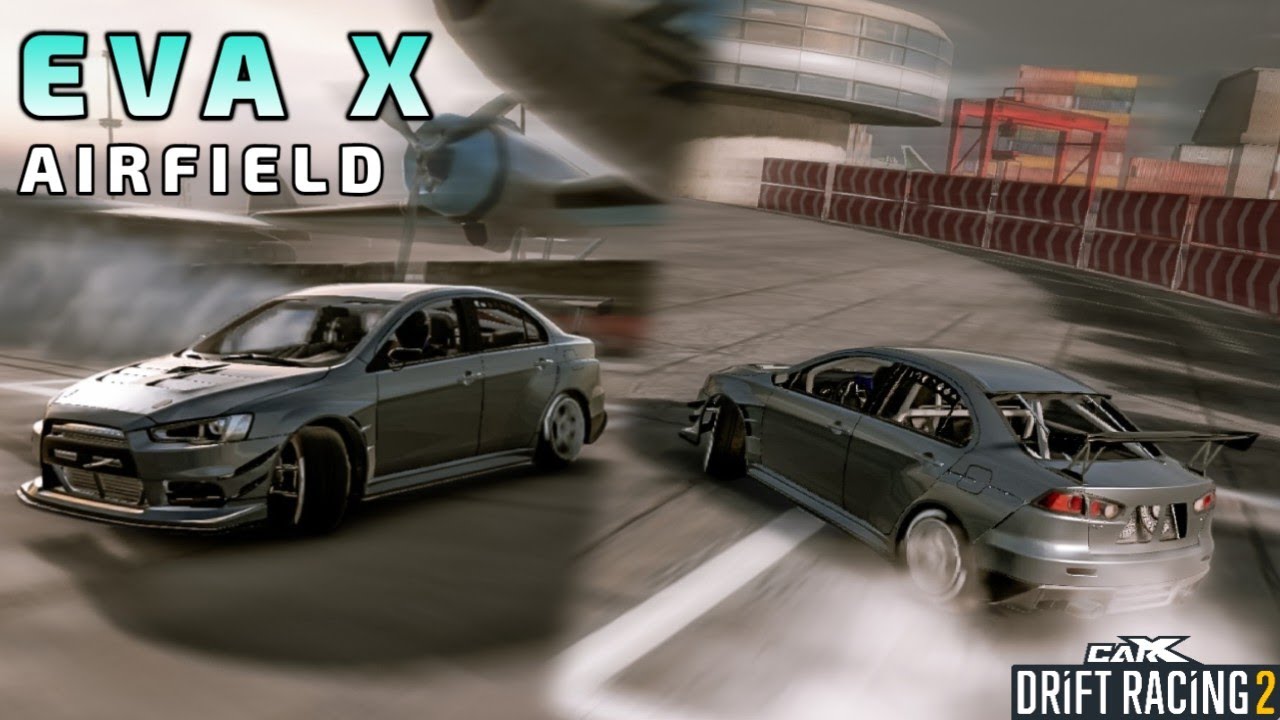 EVA X (Mitsubishi EVO X) with 2.0L I4T AIRFIELD GAMEPLAY - CarX Drift Racing 2
