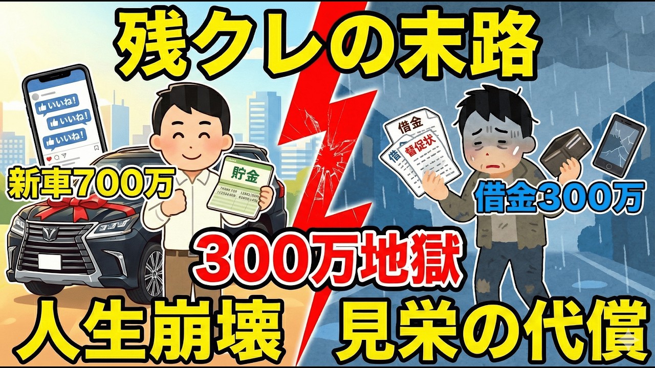 【後悔】残クレで見栄を張った男の末路【2chお金スレ・ゆっくり解説】