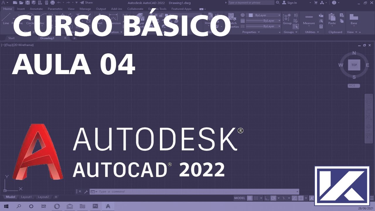Curso Básico de AutoCAD 2022 | Aula 04 | XLINE, CIRCLE, RECTANG E OFFSET