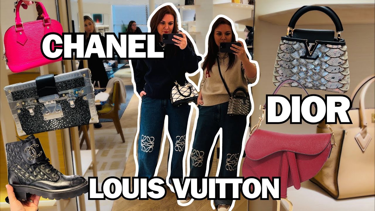 LUXURY SHOPPING VLOG DUBLIN! LOUIS VUITTON, CHANEL, DIOR: Come shopping with me!