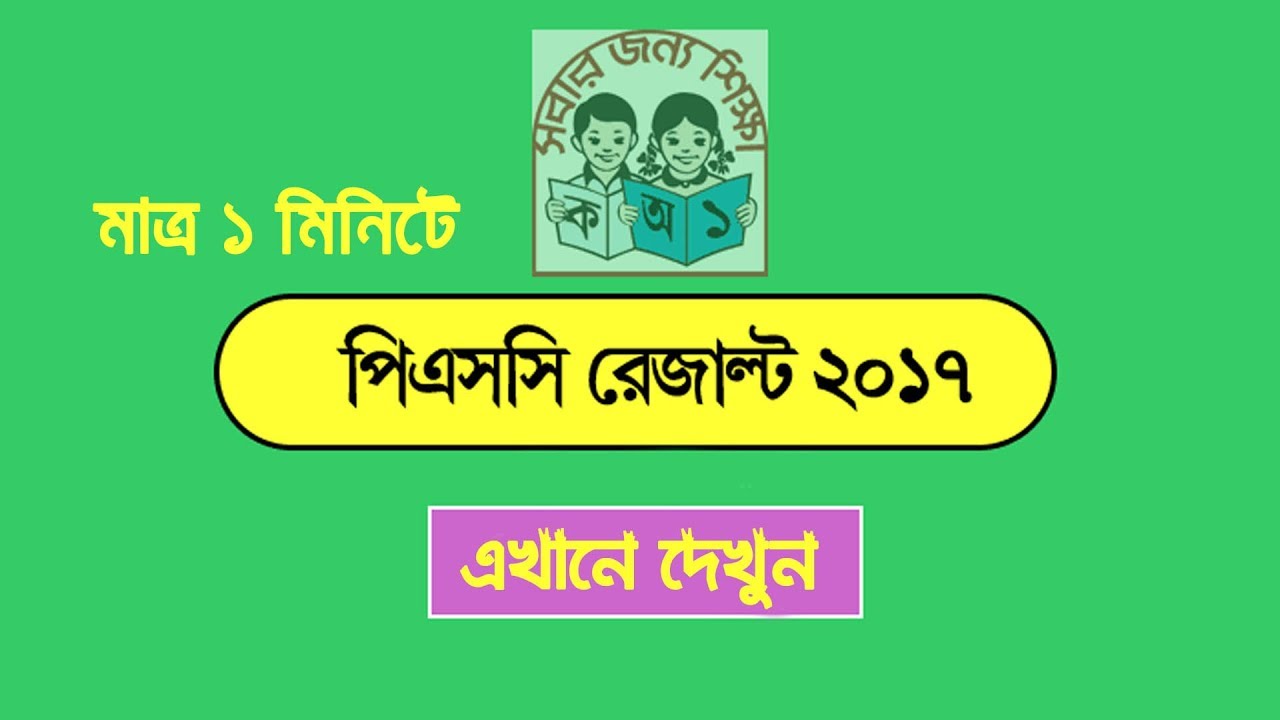 How to Get the PSC 2017 Result so Quickly | PSC Result 2017 Primary School Result