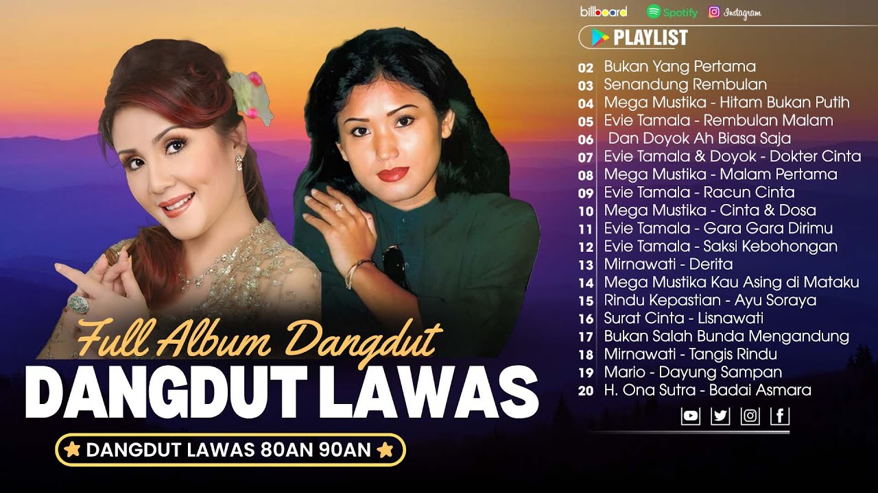 Kumpulan Musik Dangdut Indonesia 🎸 Lagu Dangdut Lawas Kenangan Terbaik 🎸Mega Mustika, Evie Tamala...