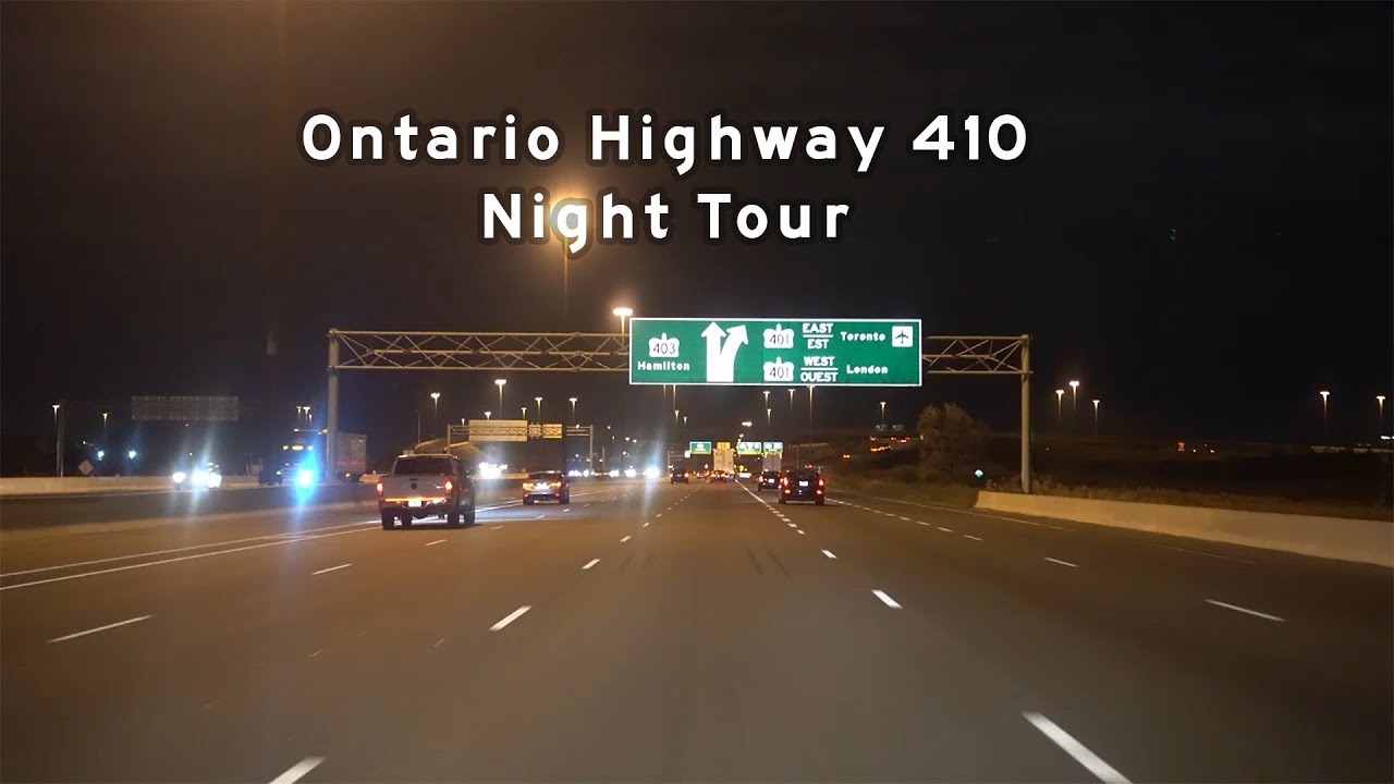 2018/11/15 - Ontario Highway 410 at Night