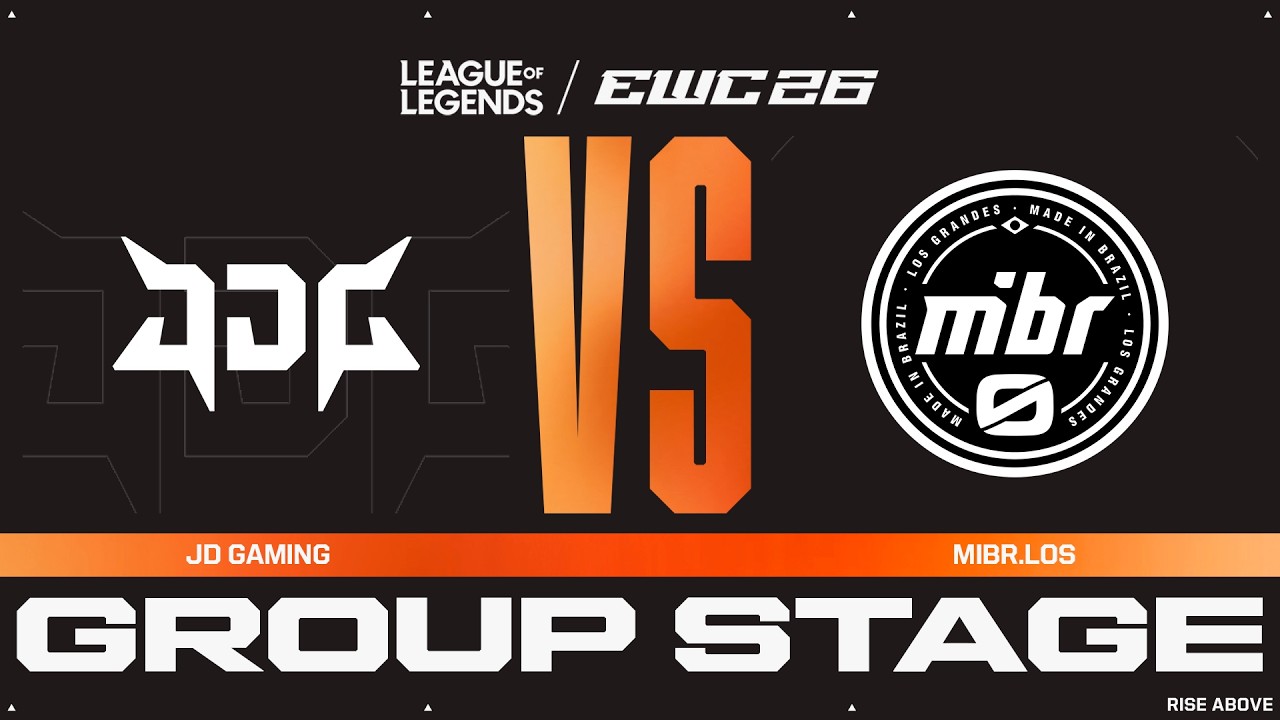 JD Gaming vs MIBR.LOS | League of Legends at EWC 26 - Group Stage - VOD