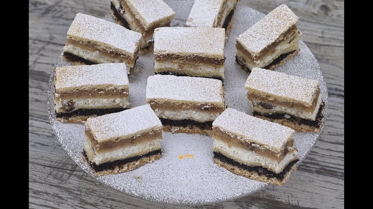 Kolač od maka sira i oraha recept od dizanog tijesta - Sašina kuhinja