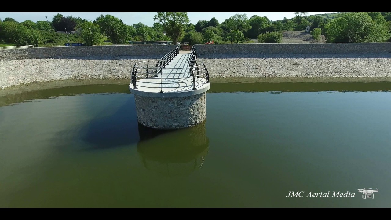 The Beautiful Camlough Lake In Ireland 4K Drone View