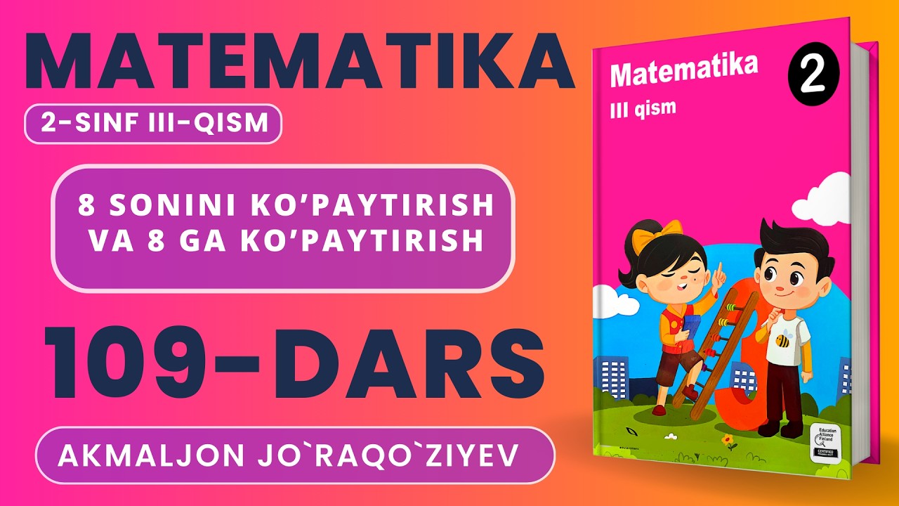 2-SINF MATEMATIKA 109-DARS