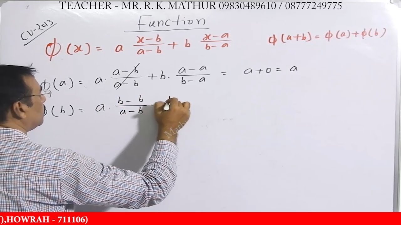 Function in Mathematics Part 1 | Business Mathematics | Mathur Sir Classes