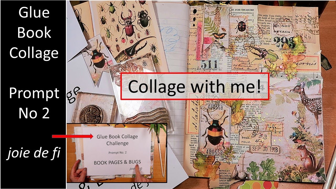 GLUE BOOK COLLAGE Challenge #joiegluebook No 2 ✅ How To Collage Tips Tricks And Ideas