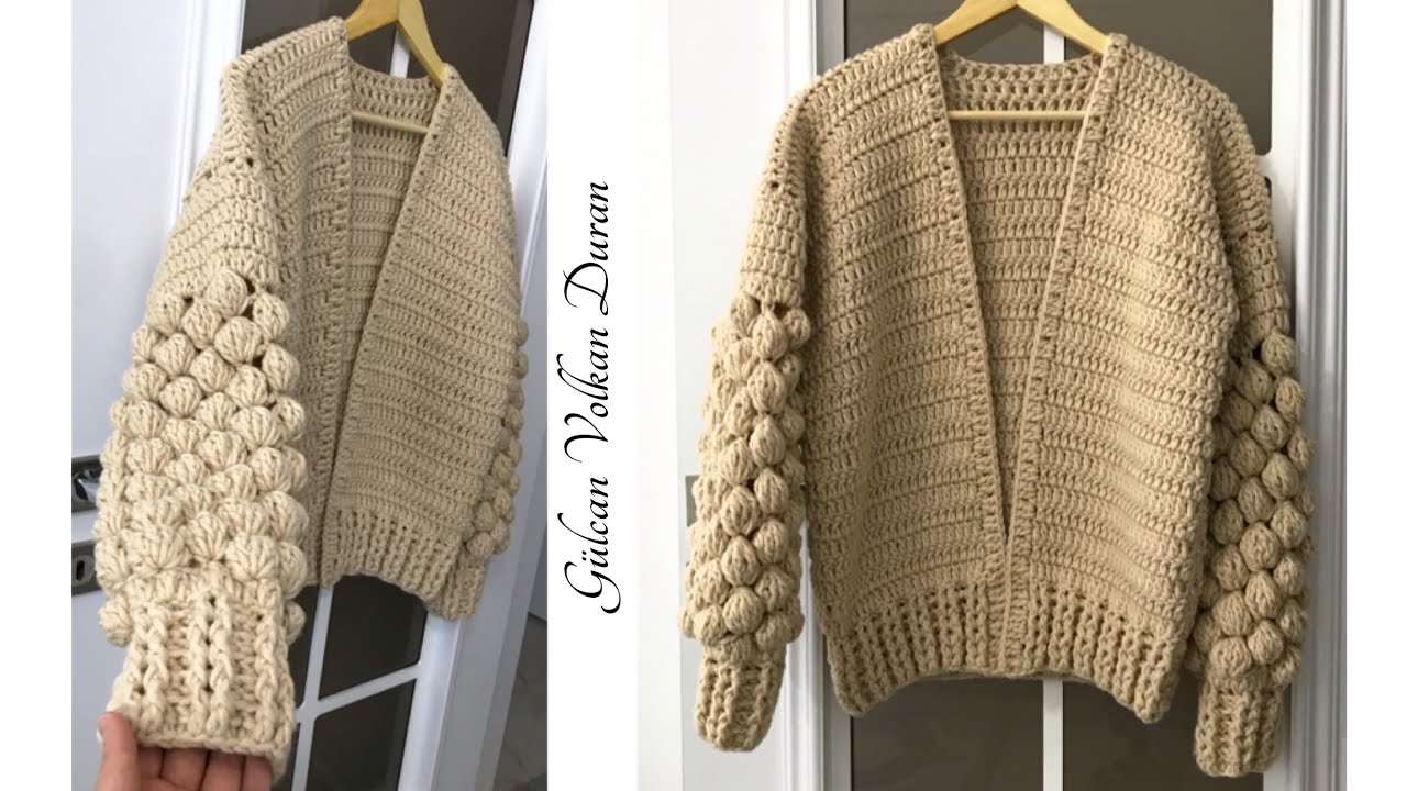 🧶 1 Günde Örülen Bonbon (Ahududu) Hırka Yapımı - Part 1