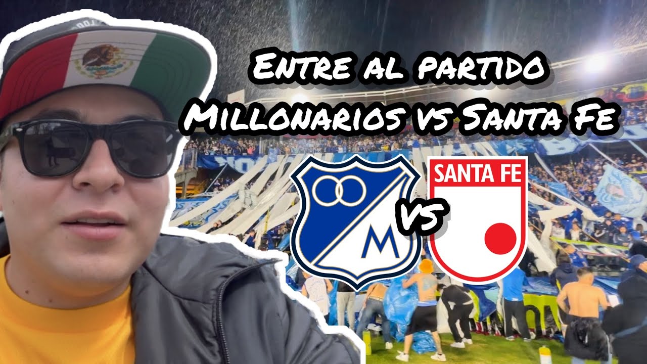 Entre al partido de Millonarios vs Santa Fe, clasico colombiano desde la tribuna popular