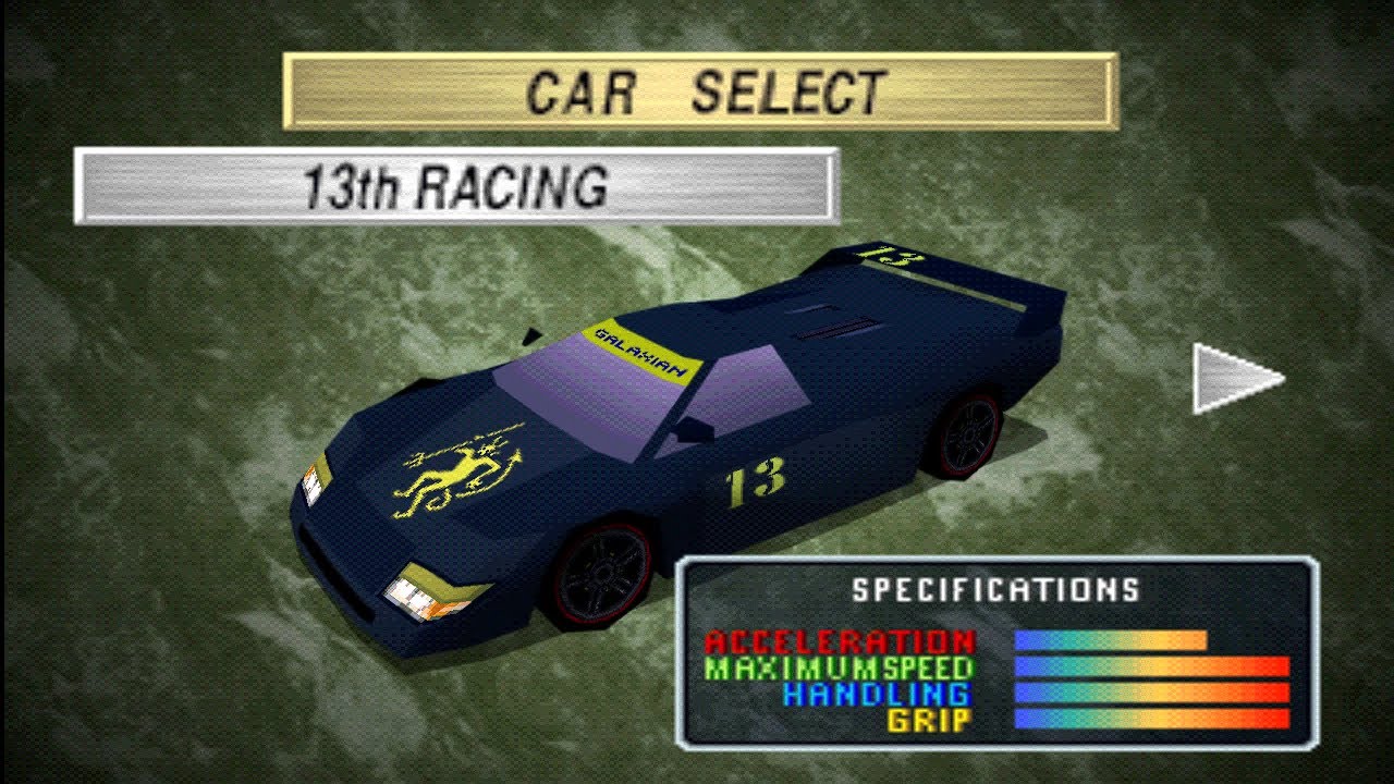 Ridge Racer Revolution: How to Get the Devil 13th Racing Car