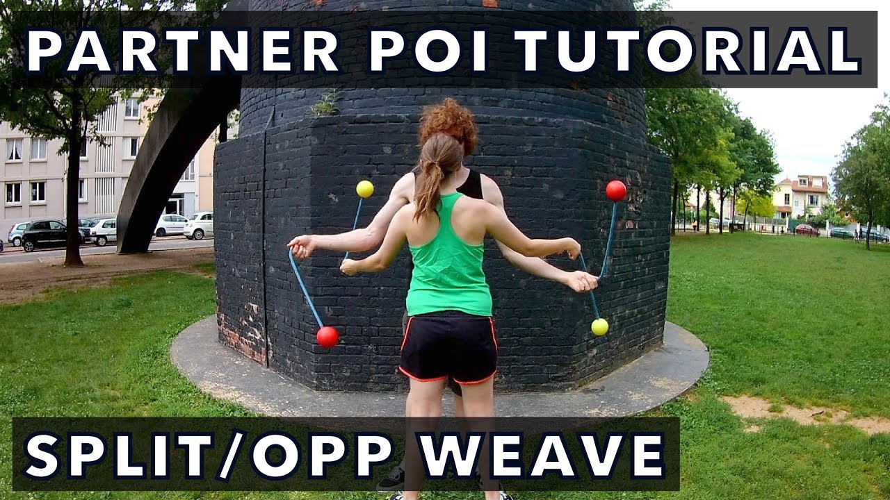 Beginner Partner Poi Tutorial: Spilt/Opposite Weave