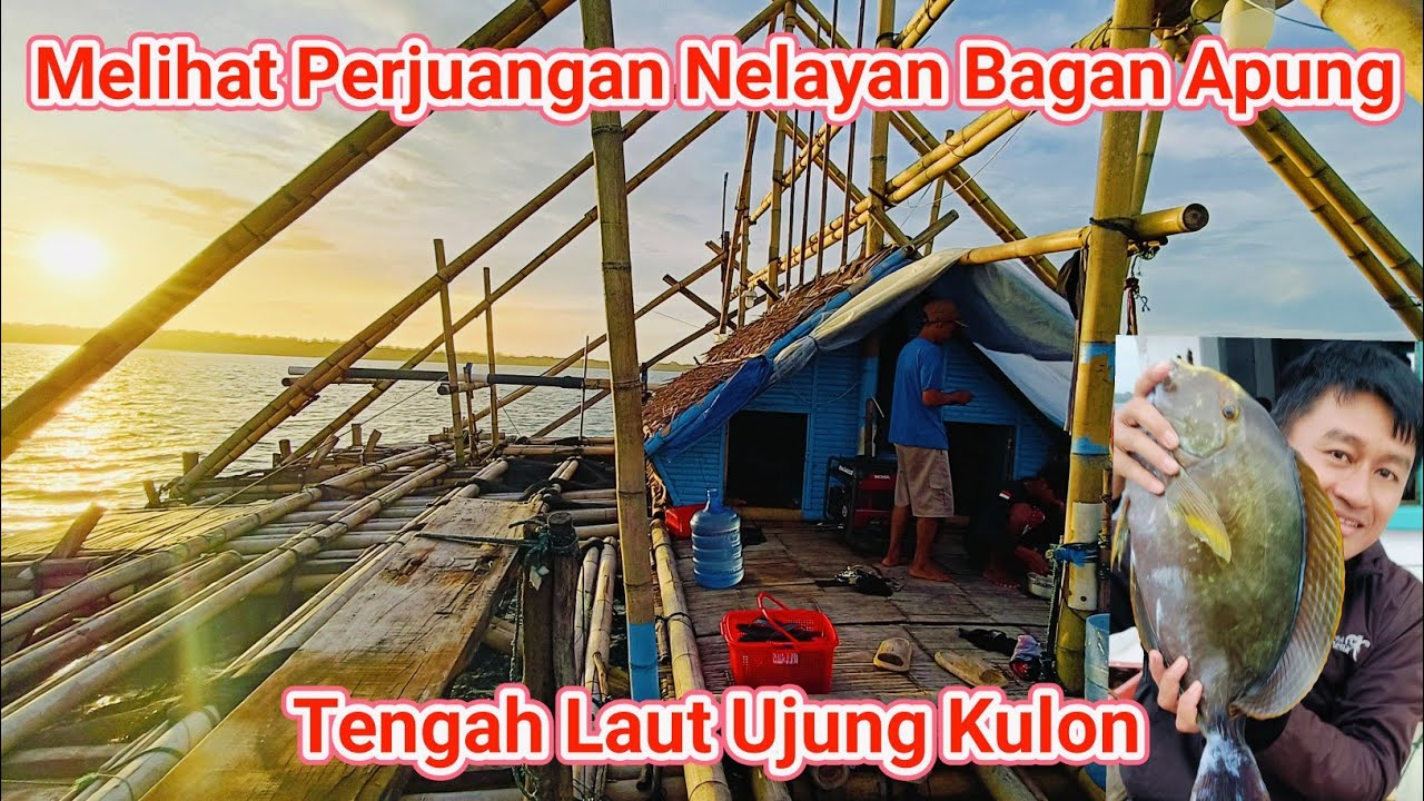 Melihat perjuangan nelayan bagan apung tengah laut || bermalam bersama nelayan
