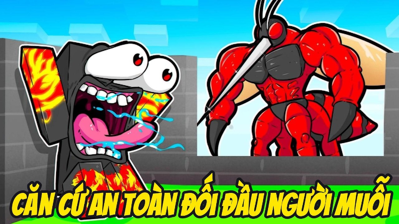 Thử Thách XÂY HẦM TRÚ ẨN AN TOÀN ĐỐI ĐẦU THE BLOOP Trong Minecraft Siêu Bất Ổn🤣