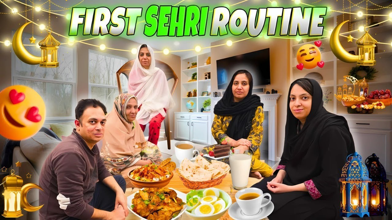 Our First Sehri Routine With Family 2025❤️ | Sehri Ke Bartan Kis Se Wash Krwaye😱  | Momina Ali