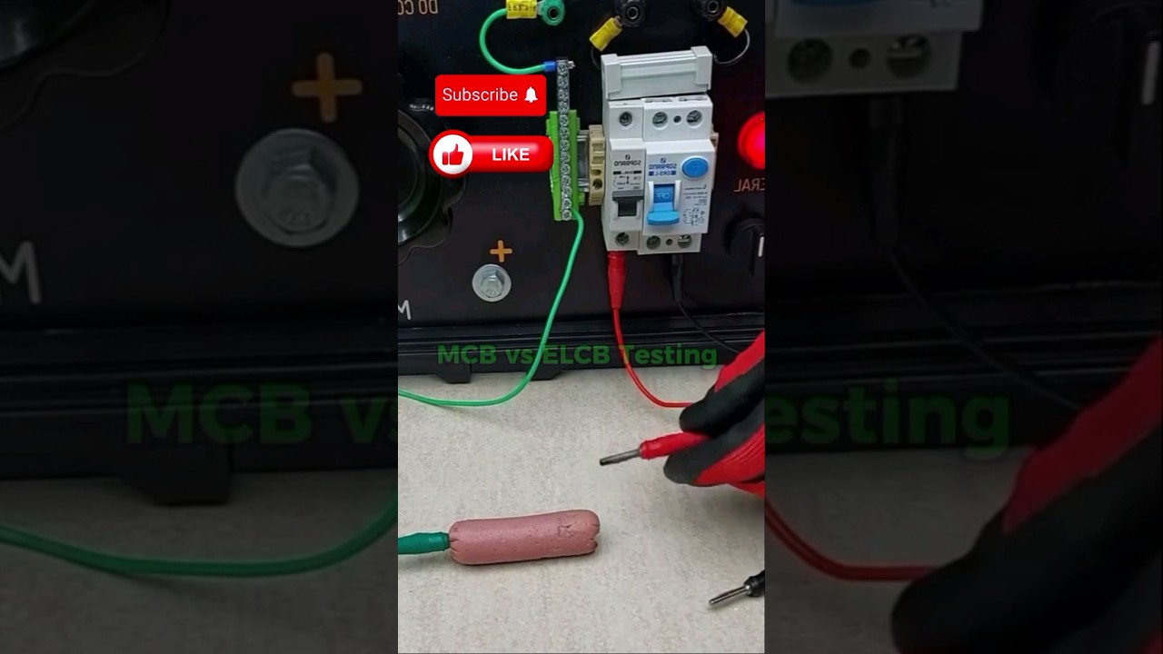 Earth leakage circuit breaker test.