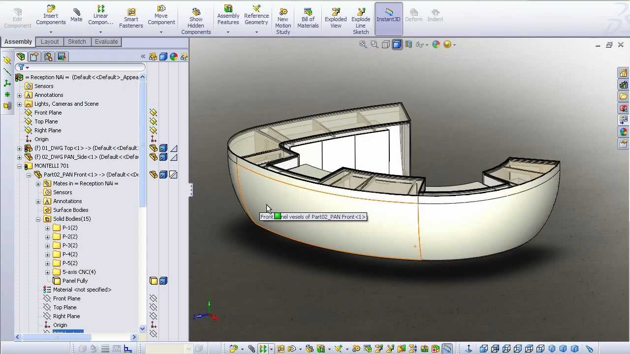 Solidworks 2010 | Создание формы (матрица)
