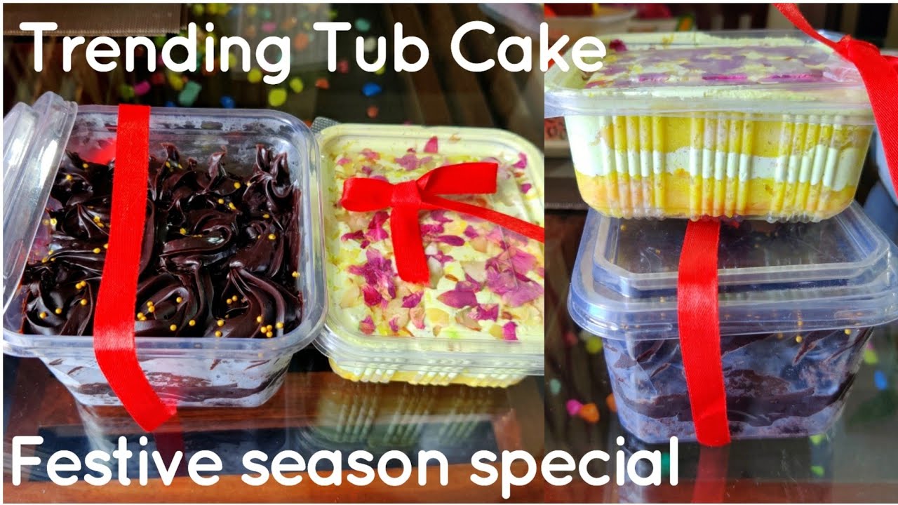Tub cake recipe | Dessert box | Rakshabandhan special tub cake | Truffle tub cake | New cake design