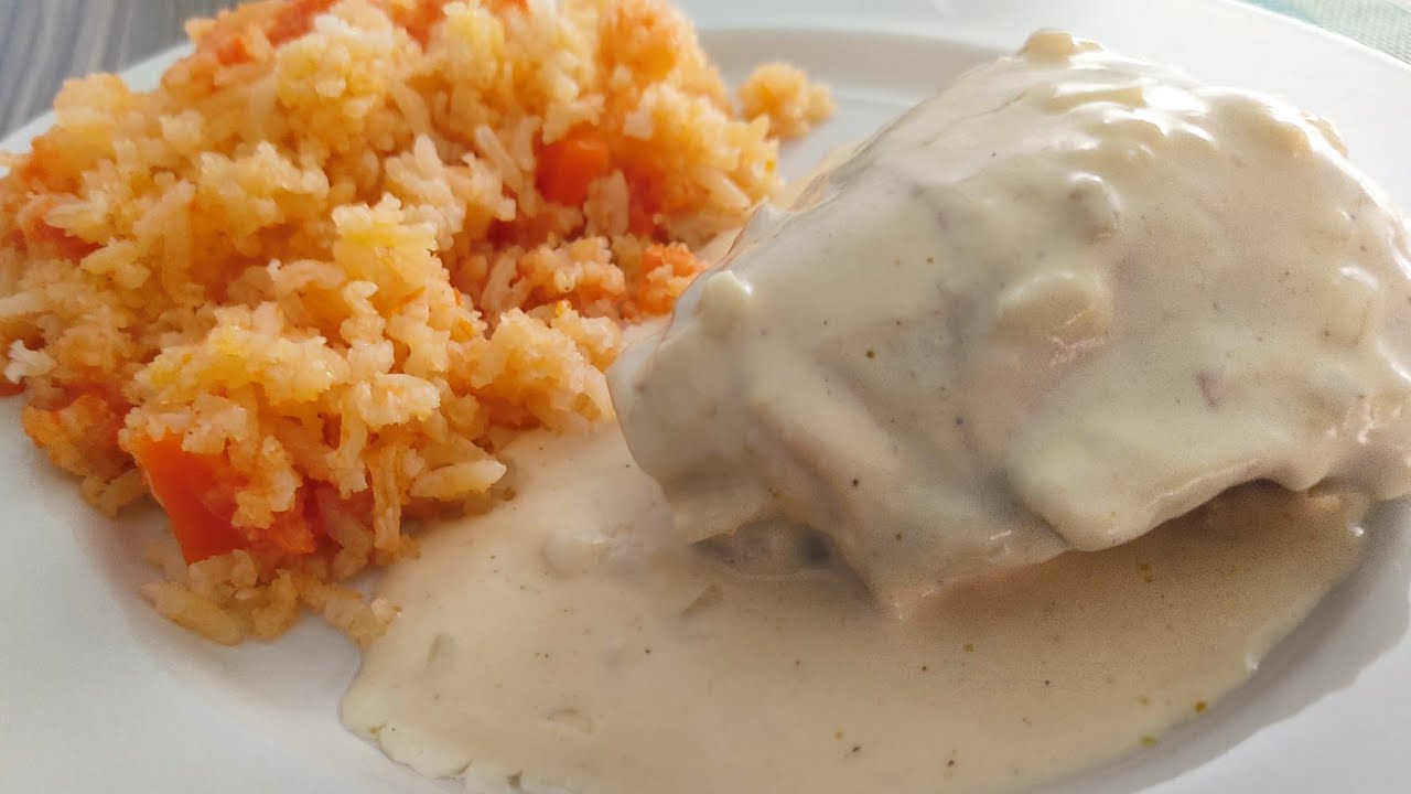 Pollo en salsa de 3 quesos - bon Ericksin