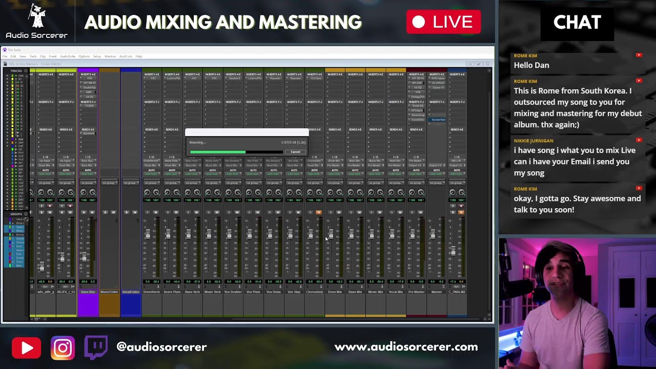 Audio Mastering (Circles by In Your Memory)