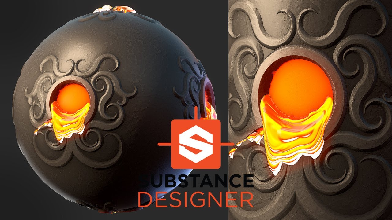 Stylized Metal Foundry  - Substance Designer