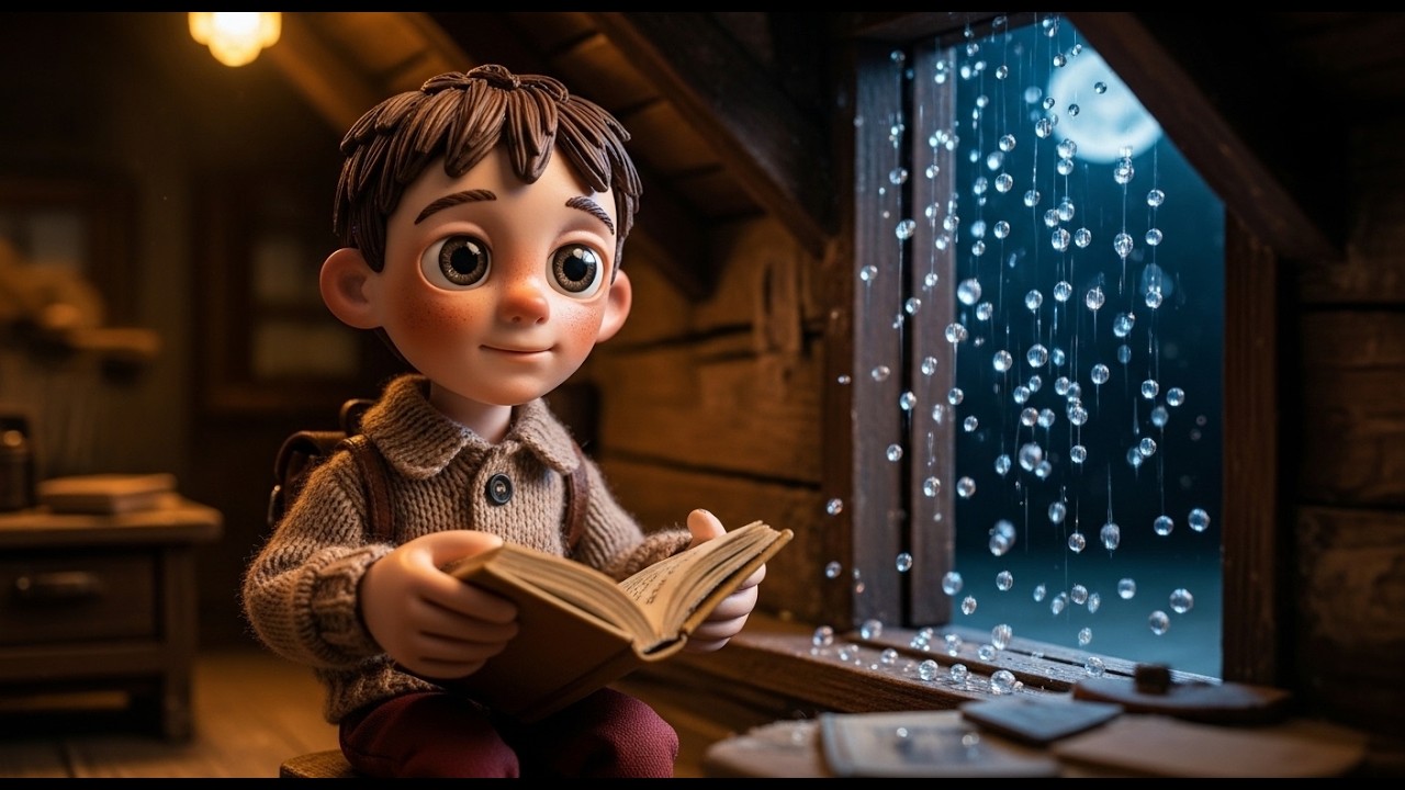 Refugio bajo la lluvia de cuentas de cristal