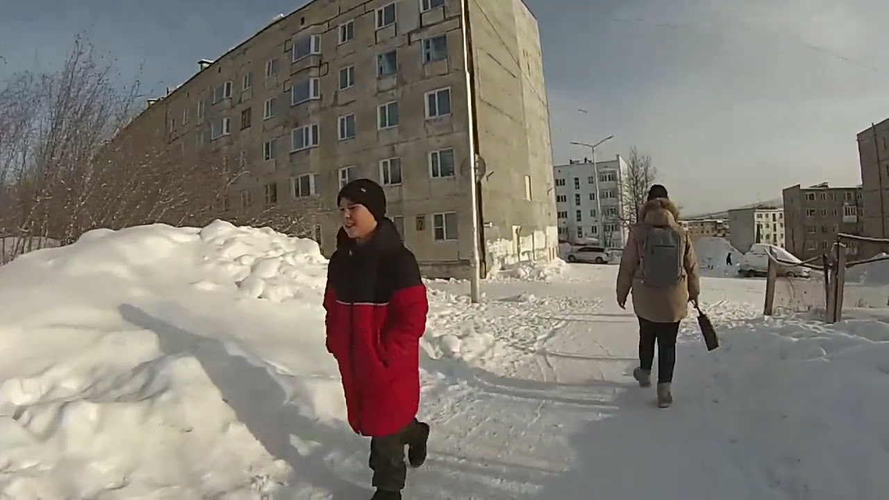 Сокол, Магадан.  Воскресная прогулка.  12 февраля 2023 г.