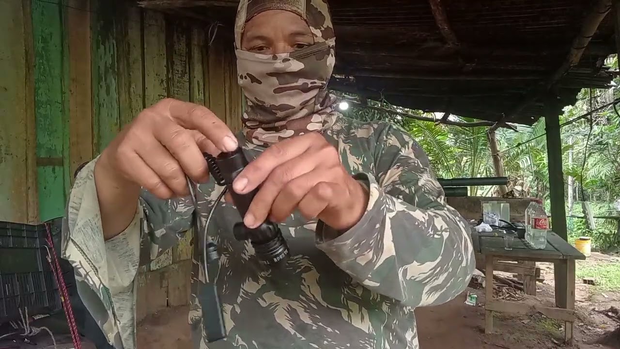 Mostrando laser de espingarda 