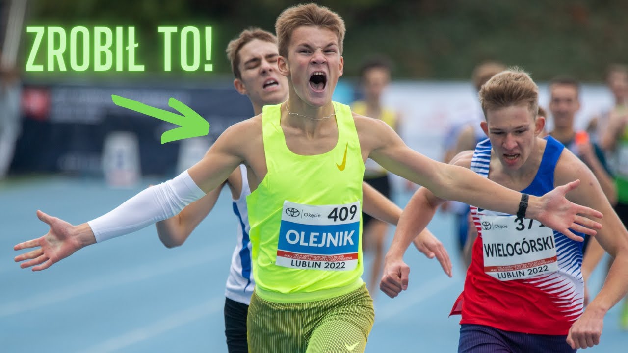 Mistrzostwa Polski U-16 Lublin 2022 /1000m mężczyzn/ZŁOTY MEDAL/ OLEJNIK/WIELOGÓRSKI/KUŁEK