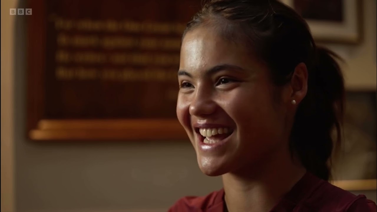 Emma Raducanu interview with BBC at Queens