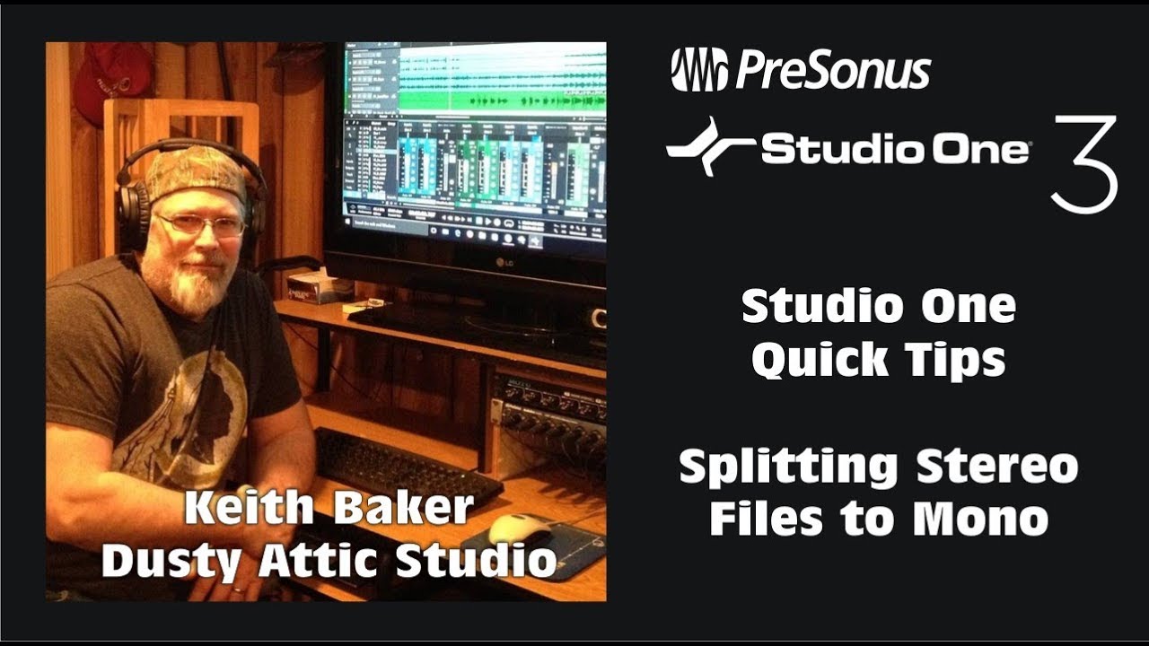 Studio One - Splitting Stereo Files to Mono