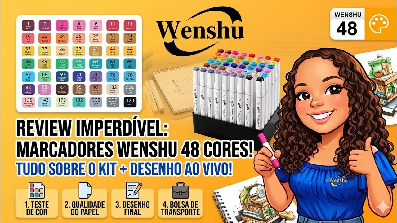 Comprei os marcadores VIRALIZADOS do TIKTOK SHOP | Wenshu Markers 