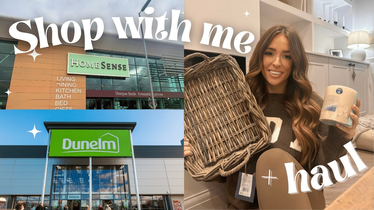 SHOP WITH ME!! Homesense, Dunelm & B&M homeware haul!! 🛍️