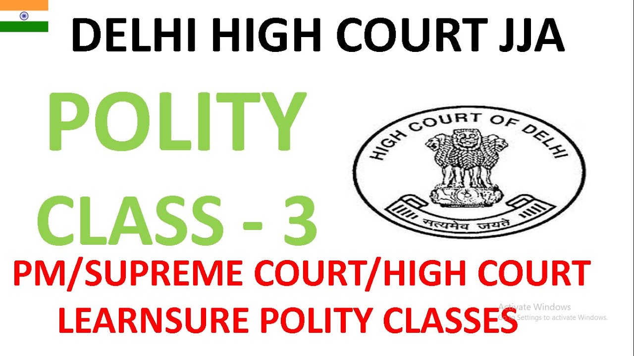 POLITY CLASS 3/GK BOOSTER COURSE// 40 MOST IMPORTANT TOPIC OF GK FOR JJA-DISTRICT  DELHI HIGH COURT