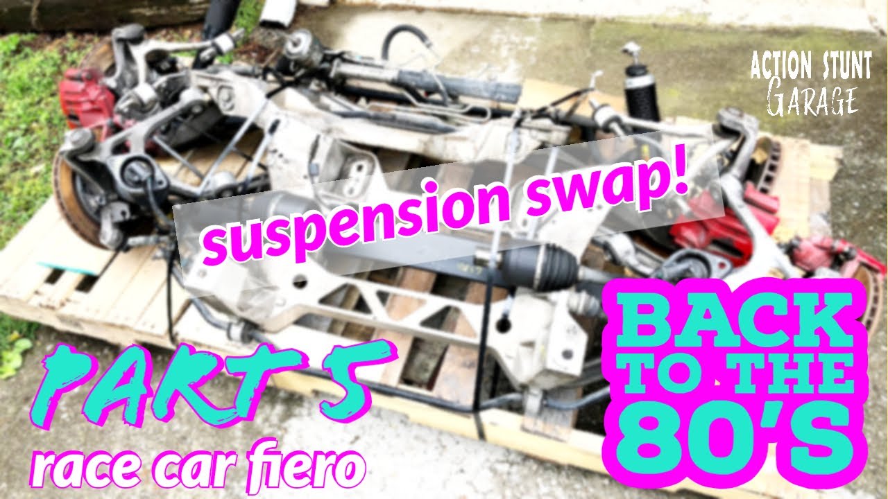 SUSPENSION SWAP UPDATE! // Building a 1987 RACE CAR FIERO // PART 5
