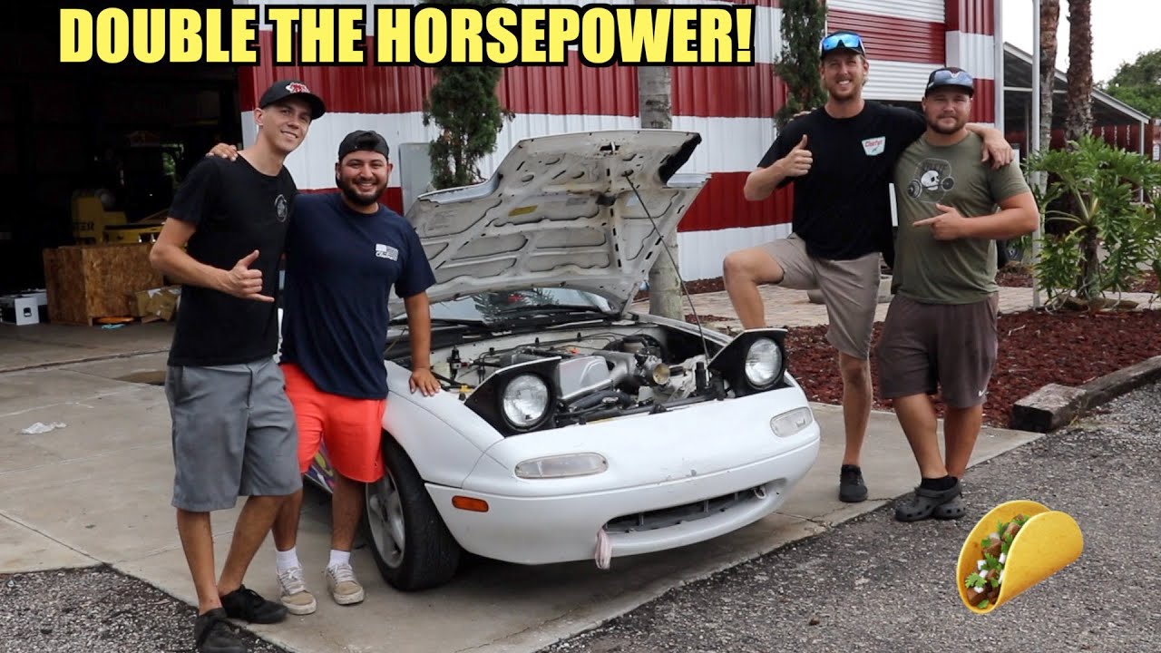 Surprising Our Friend With His Upgraded Burnout Car! (Engine Swapped)