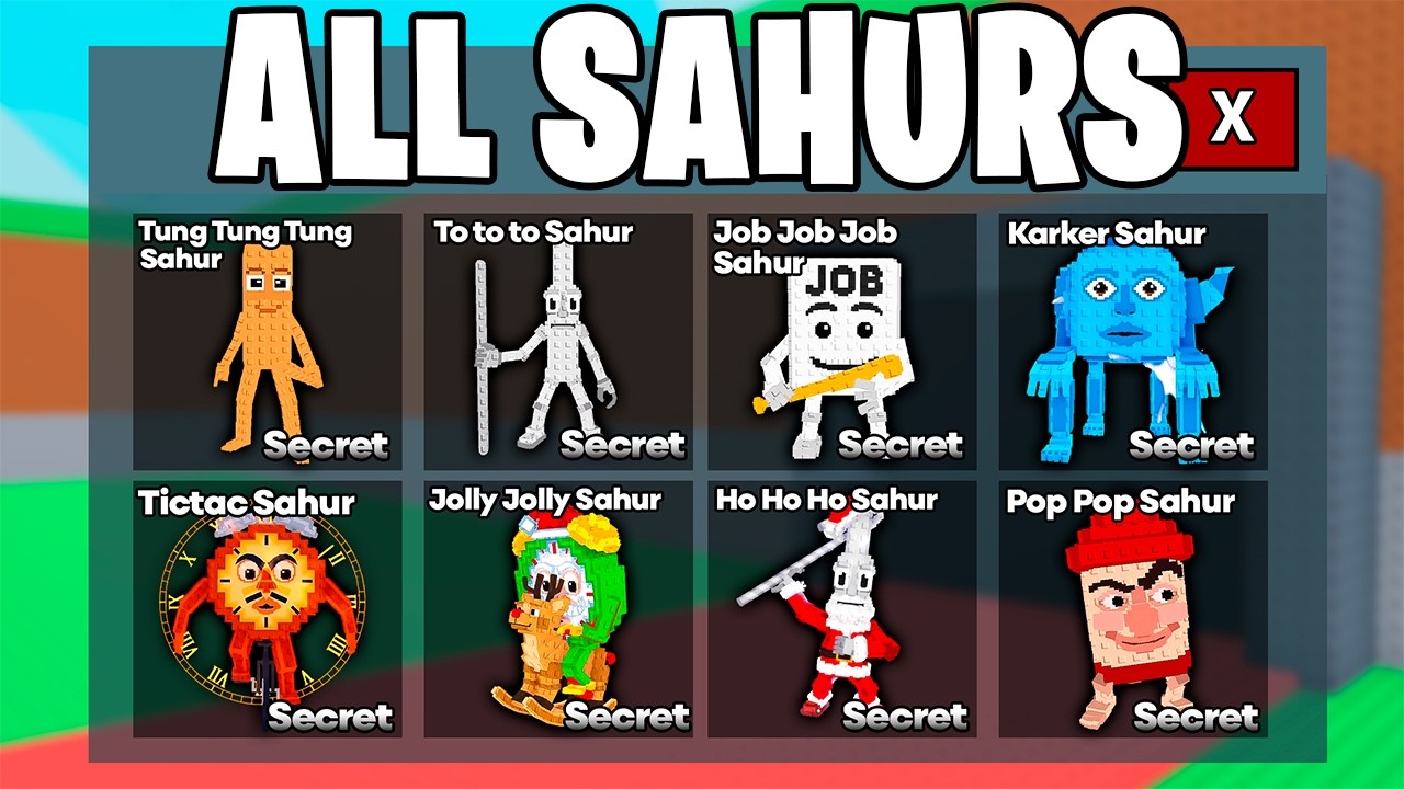 I Collected EVERY SAHUR BRAINROT in 24 Hours!