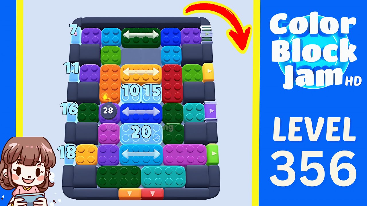 Color Block Jam Level 356 Solution Walkthrough