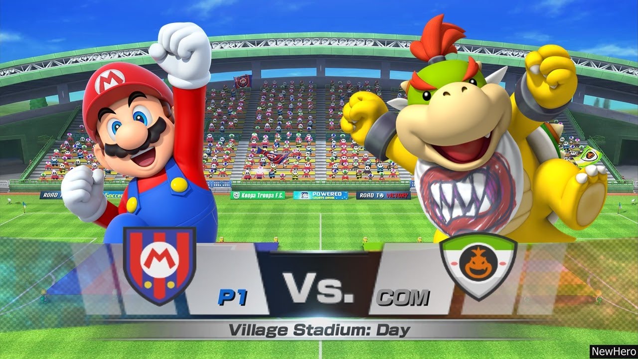 Mario Sports Superstars - Mario/Donkey Kong Vs. Bowser Jr./Waluigi