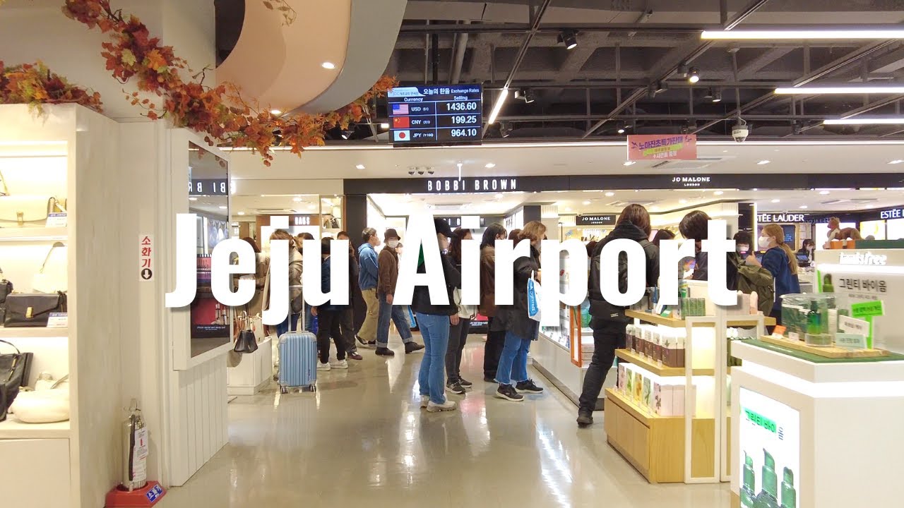 Jeju International Airport | Walking Tour | South Korea 2022
