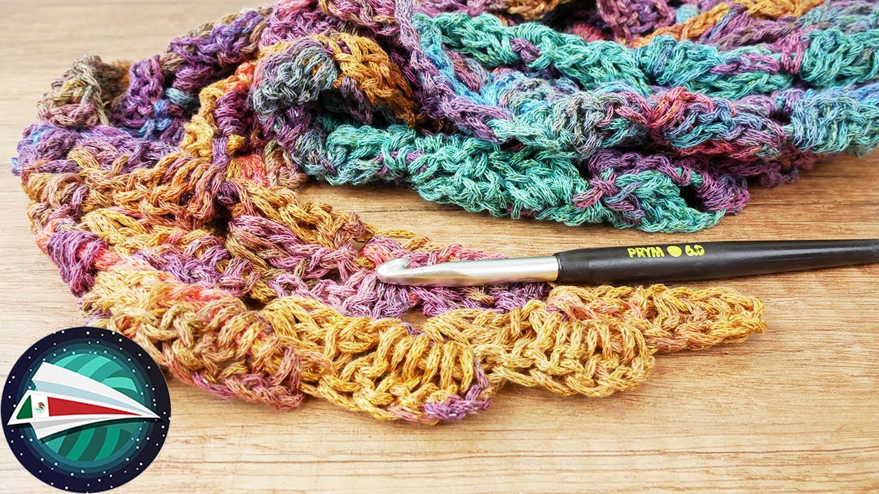 Chal triangular para verano con hermoso brillo | Patr&oacute;n de tejido C2C | DIY tejido para verano