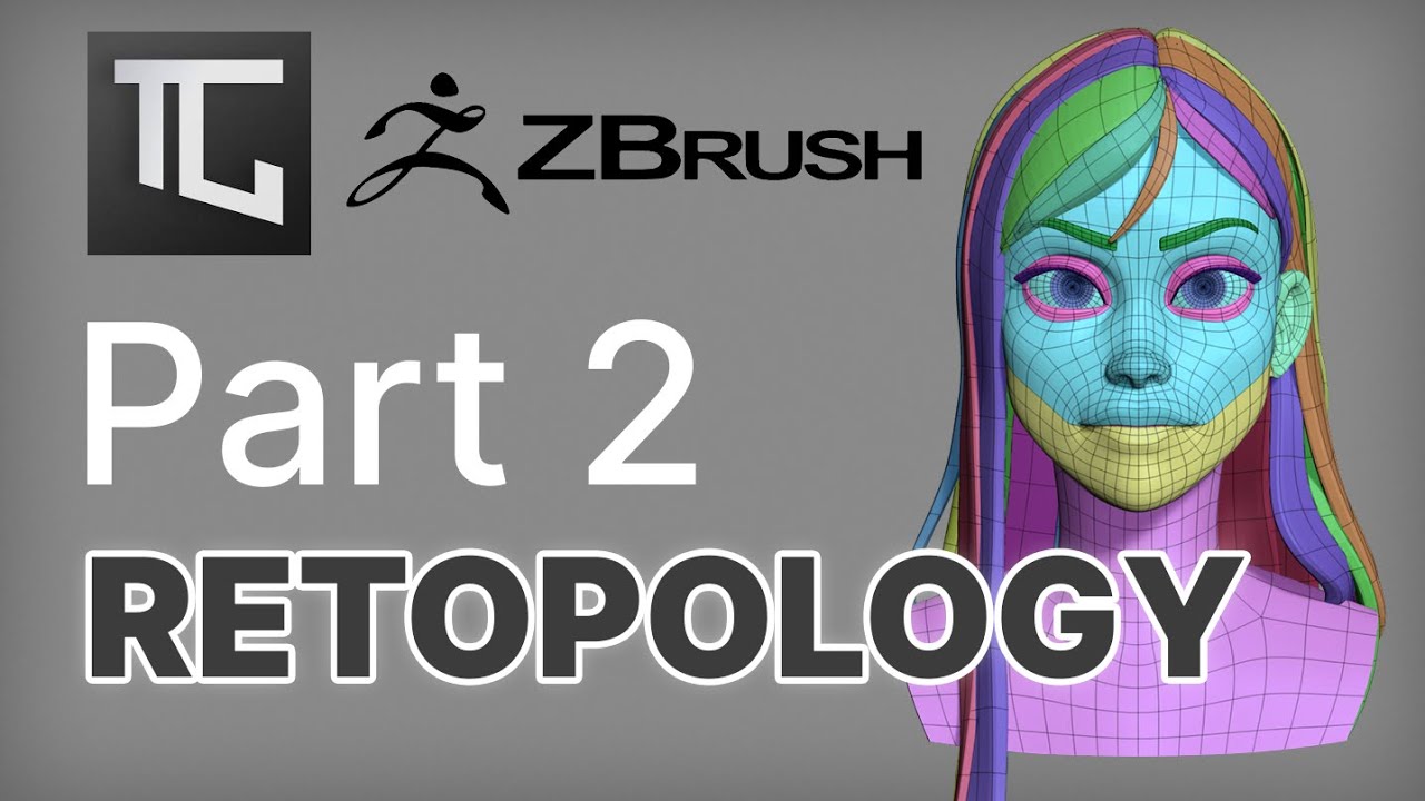 Making of cartoon girl 3d PART 2. Retopology + mouth bag