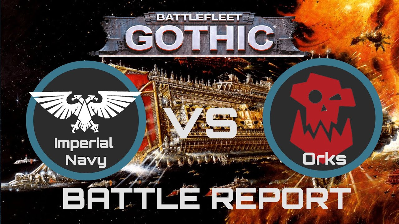 Battlefleet Gothic Battle Report | Imperial Navy vs Orks | Beginner Friendly Cruiser Clash | ep 1