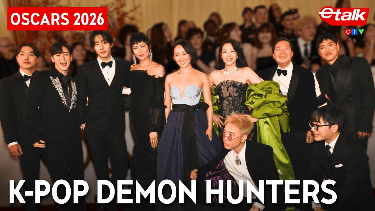 HUNTR/X and Saja Boys celebrate the success of ‘KPop Demon Hunters’ | Oscars Red Carpet