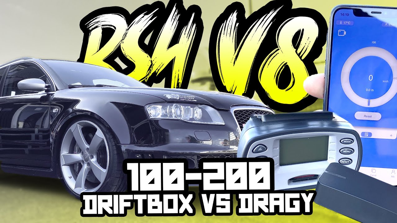 100-200 Zeiten Vergleich im Audi RS4 B7 - Performance Box vs Dragy! - Driftbox - | Philipp Kaess |