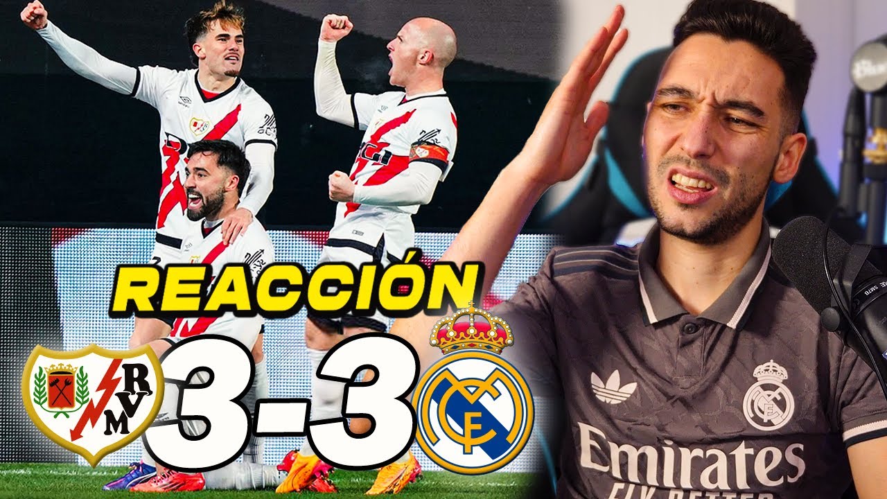 REACCIONES DE UN HINCHA al Rayo Vallecano vs Real Madrid 3-3 *LA DURA REALIDAD* | ByDiegoX10