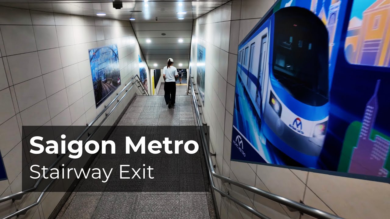 Saigon Metro Opera Station Walk 4K | Stairway Exit | Morning Commute | 13 Dec 2025